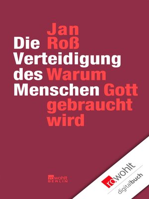 cover image of Die Verteidigung des Menschen